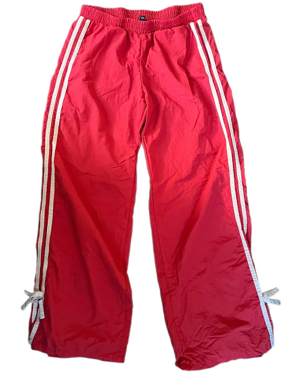 art class Red windbreaker Pants with White Side Stripes